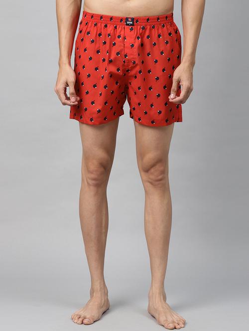 red printed boxer - 18014084 - Very Small Image - 1