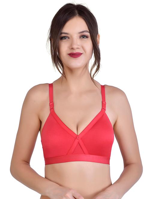 pink solid minimizer bra - 18014562 - Very Small Image - 1