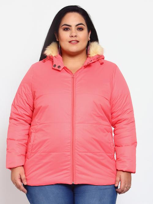 hooded neck quilted jacket - 18015179 - Very Small Image - 1