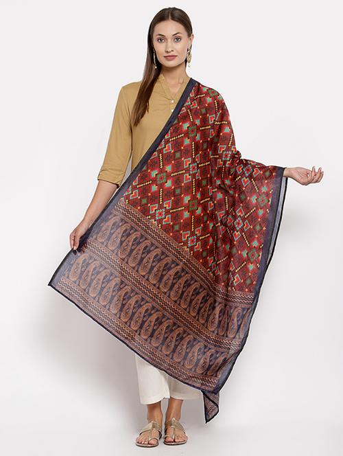 multi colored cotton dupatta - 18015287 - Very Small Image - 1