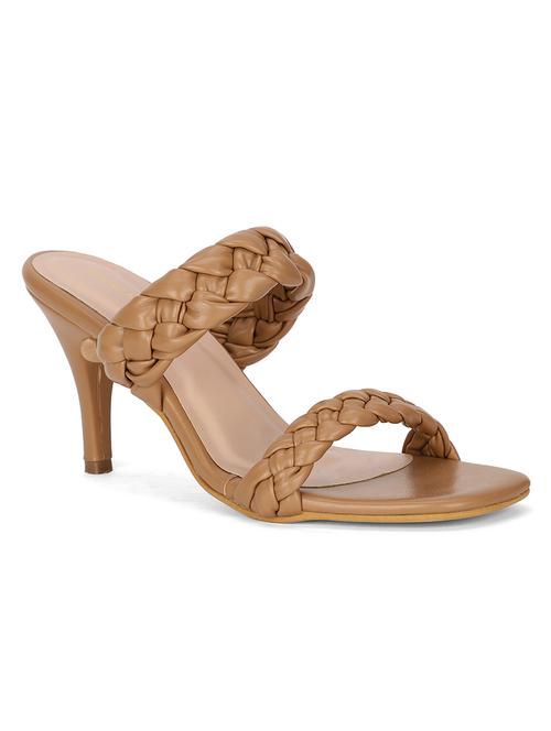 beige leather slip on sandals - 18016018 - Very Small Image - 1