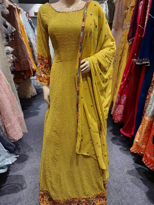fabric georgette anarkali - 18016032 - Very Small Image - 1
