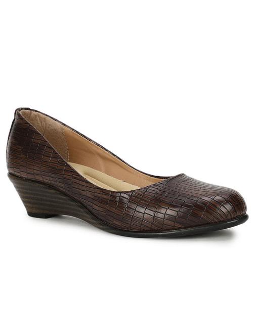 brown pu slip on ballerina - 18016036 - Very Small Image - 1