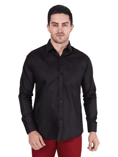 just men exchange men's formal shirt plain solid colour full sleeve stylish shirts for men - 18016221 - Very Small Image - 1
