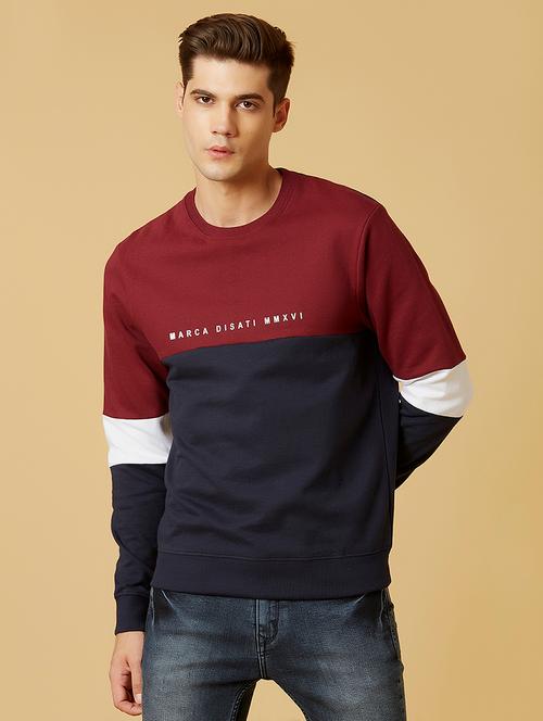 red color men's sweatshirt - 18017587 - Very Small Image - 1