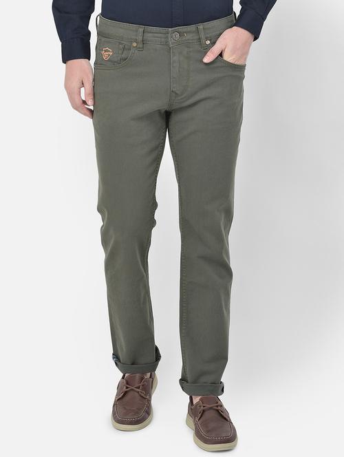 green light washed denim jeans - 18017653 - Very Small Image - 1