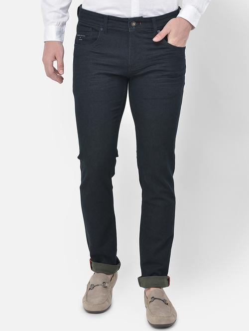 navy blue light washed denim jeans - 18017665 - Very Small Image - 1