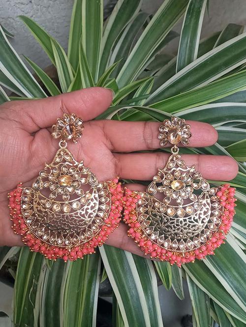 orange zinc chandballi earring - 18017875 - Very Small Image - 1