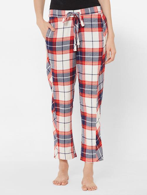 mid rise checkered pajama - 18019803 - Very Small Image - 1
