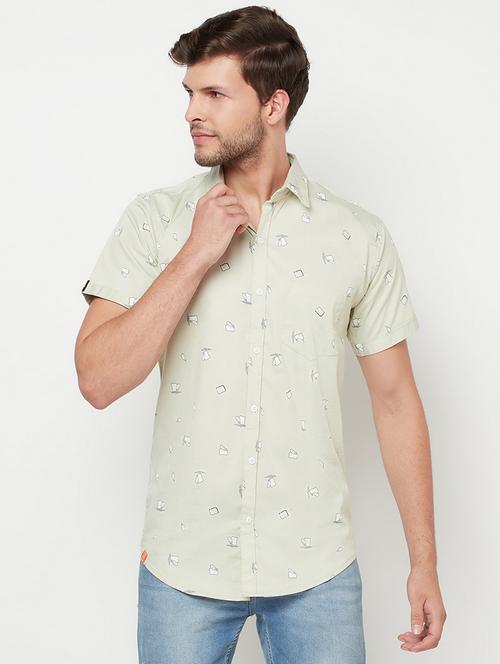 mens quirky casual shirt - 18019912 - Very Small Image - 1