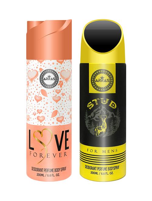 arras love forever & stud deodorant body spray, 200ml pack of 2 - 18019996 - Very Small Image - 1