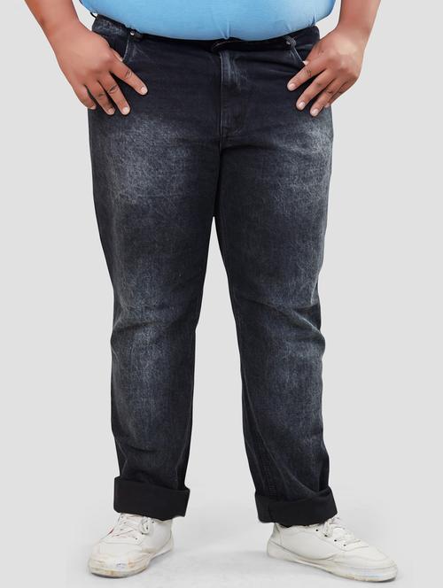 plus size black light washed denim jeans - 18020379 - Very Small Image - 1