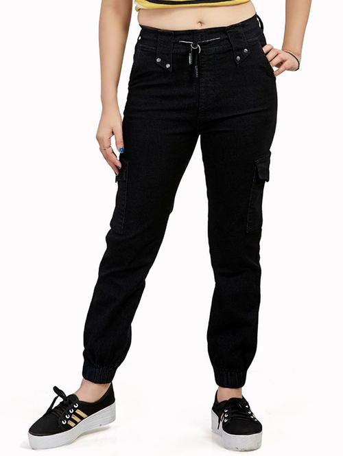 mid rise jogger fit jeans - 18020419 - Very Small Image - 1