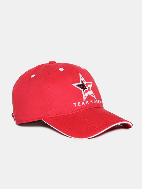 red embroidered logo paneled cap - 18020494 - Very Small Image - 1