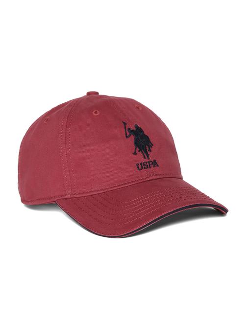 red brand embroidered paneled cap - 18020505 - Very Small Image - 1