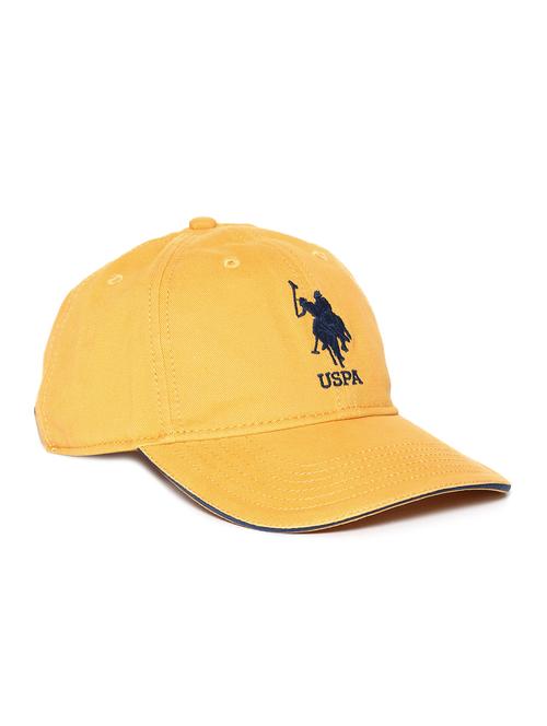 yellow embroidered logo twill cap - 18020513 - Very Small Image - 1