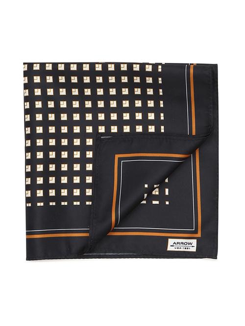 navy polyester pocketsquare - 18020561 - Very Small Image - 1