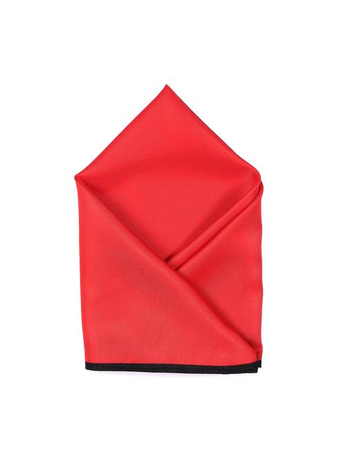 red polyester pocketsquare - 18020582 - Very Small Image - 1