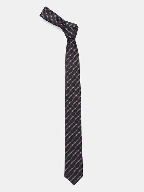 navy checkered tie - 18020674 - Very Small Image - 1