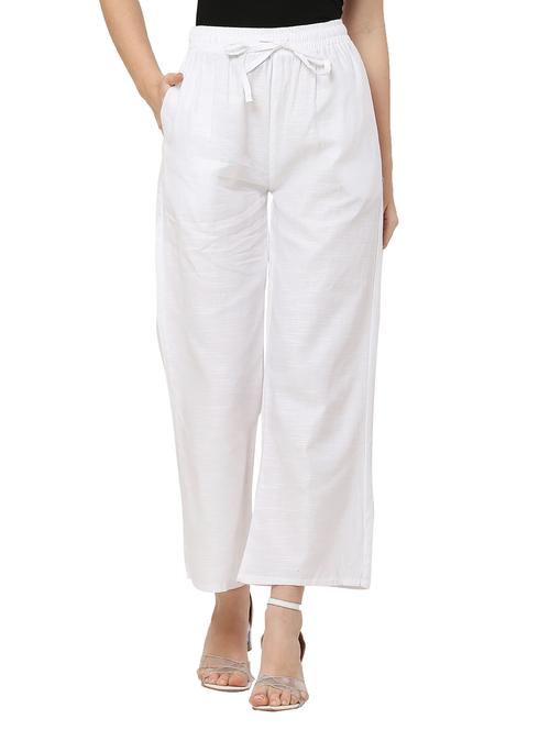 tie front solid wide leg trouser - 18020718 - Very Small Image - 1