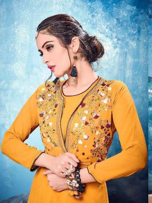 fancy party wear kurti - 18020853 - Very Small Image - 1
