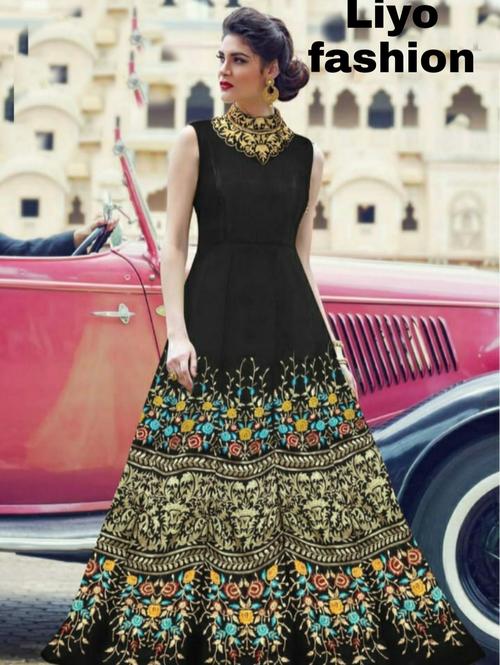 heavy banglori satin silk emberoidery work - 18020858 - Very Small Image - 1