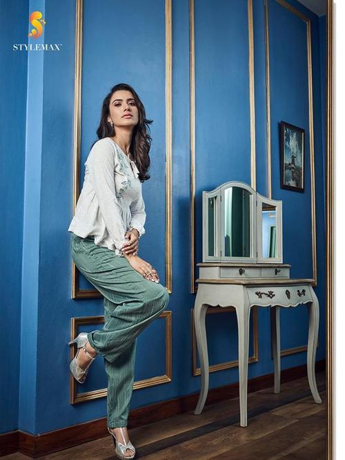 heavy cotton rayon with kurti palzzo - 18020879 - Very Small Image - 1