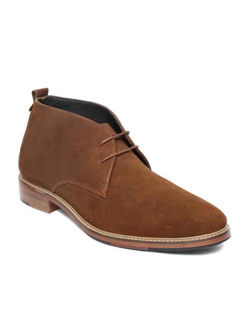 tan leather laceup moccasins - 18020991 - Very Small Image - 1