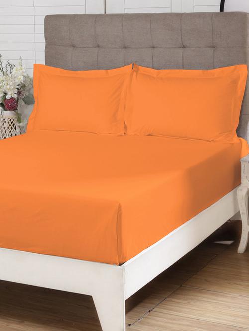 orange cotton bedsheet - 18021588 - Very Small Image - 1