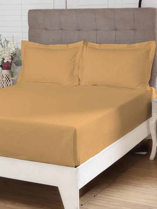 yellow cotton bedsheet - 18021589 - Very Small Image - 1