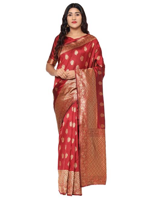 jacquard work kanjivaram saree - 18021984 - Very Small Image - 1