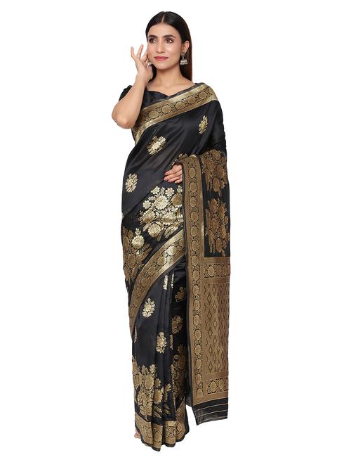 jacquard work kanjivaram saree with blouse - 18022003 - Very Small Image - 1