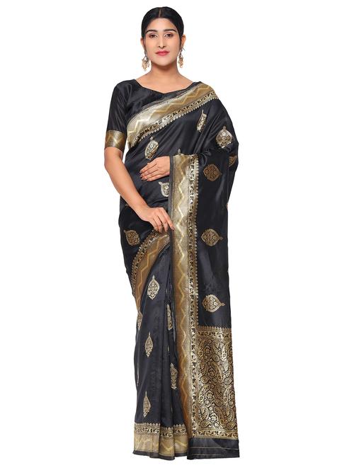 jacquard work kanjivaram saree with blouse - 18022013 - Very Small Image - 1