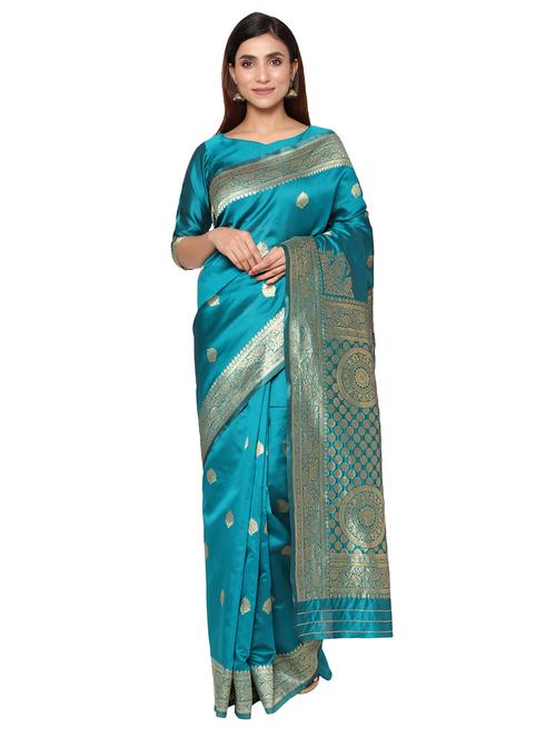jacquard work kanjivaram saree with blouse - 18022020 - Very Small Image - 1