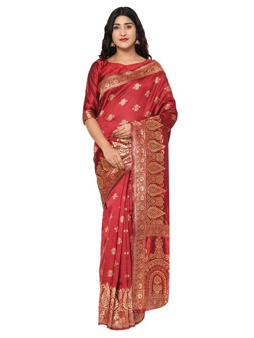 jacquard work kanjivaram saree with blouse - 18022026 - Very Small Image - 1