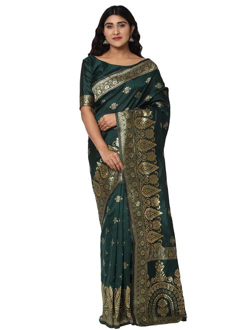 jacquard work kanjivaram saree with blouse - 18022027 - Very Small Image - 1