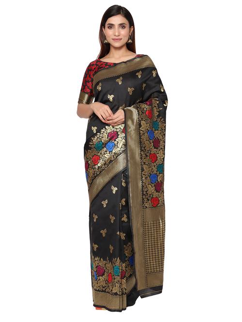 jacquard work kanjivaram saree - 18022054 - Very Small Image - 1