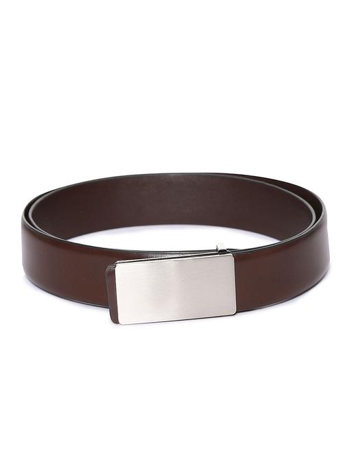 brown leather belt - 18022060 - Very Small Image - 1