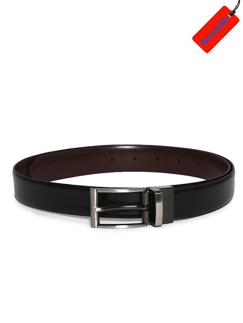brown and black leather belt - 18022071 - Very Small Image - 1