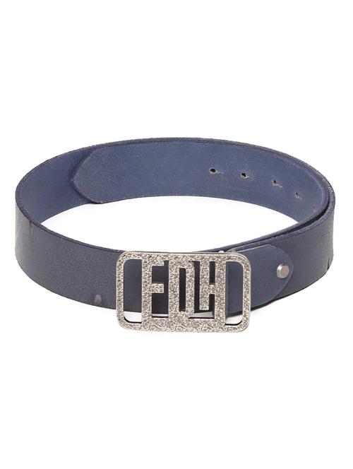 navy leather belt - 18022088 - Very Small Image - 1