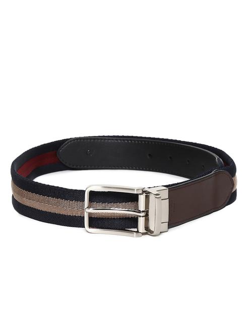 navy and brown fabric belt - 18022106 - Very Small Image - 1