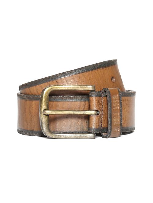 tan leather belt - 18022116 - Very Small Image - 1