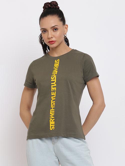 round neck graphic tee - 18022364 - Very Small Image - 1