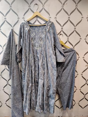 cotton suit 3 peace pant with - 18022460 - Very Small Image - 1