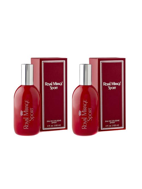 royal mirage sport eau de cologne spray perfume, 120ml pack of 2 - 18022533 - Very Small Image - 1