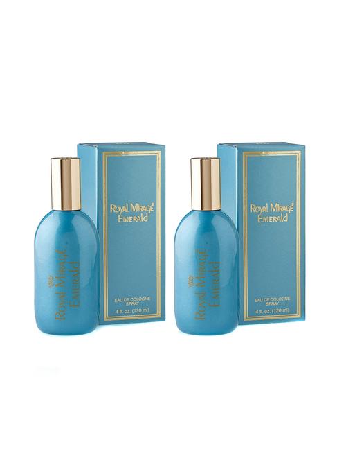 royal mirage emerald eau de cologne spray perfume, 120ml pack of 2 - 18022539 - Very Small Image - 1
