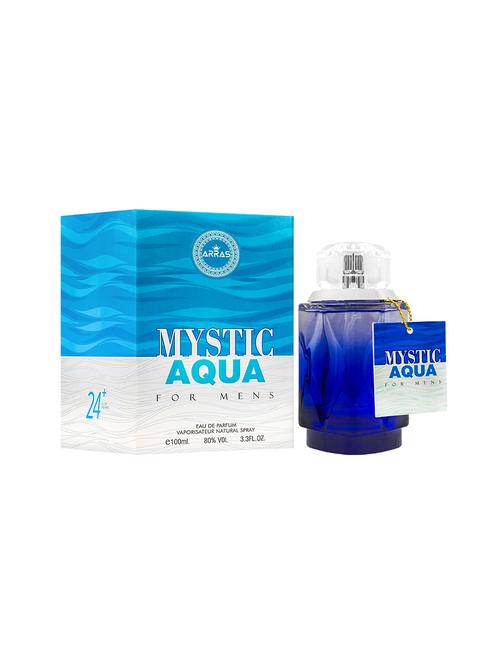 jbj perfumes arras mystic aqua long lasting eau de perfume for men & women, 100ml - 18022547 - Very Small Image - 1