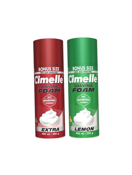 cimelle extra & lemon shaving foam, 400ml each, pack of 2 - 18022591 - Very Small Image - 1
