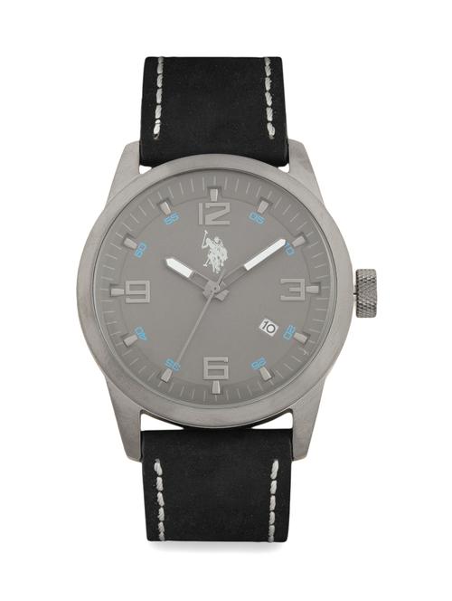 leather strap analogue watch - 18022769 - Very Small Image - 1