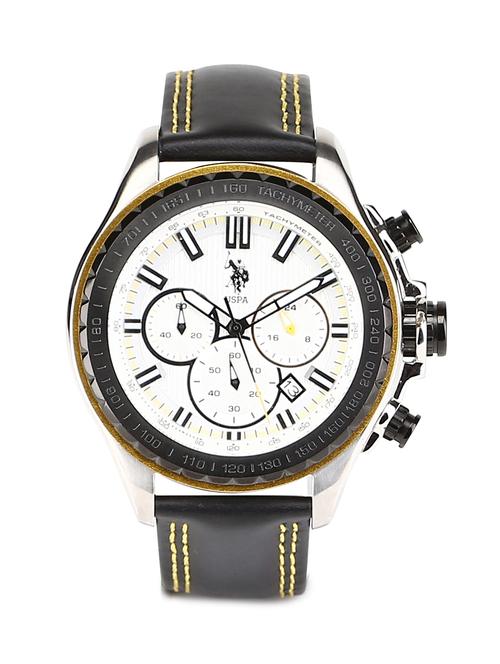 leather strap chronograph watch - 18022797 - Very Small Image - 1